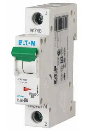 Interruptor automático 1P, 6A, Curva Tipo C, Poder de corte 10 kA, xPole, Montaje en Carril DIN Certificado