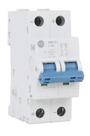 Interruptor automático 2P, 4A, Curva Tipo C, Poder de corte 10 kA 1492-D2C040, 1492-D2, Montaje en Carril DIN Precio De Oferta