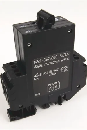 Interruptor automático 2P, 2A, Curva Tipo G 1492-GS2G020-H1, 1492-GS, Montaje en Carril DIN Devolución Gratuita
