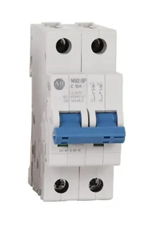 Interruptor automático 2P, 25A, Curva Tipo B 1492-SPM2B250, Allen-Bradley, Montaje en Carril DIN Última Versión