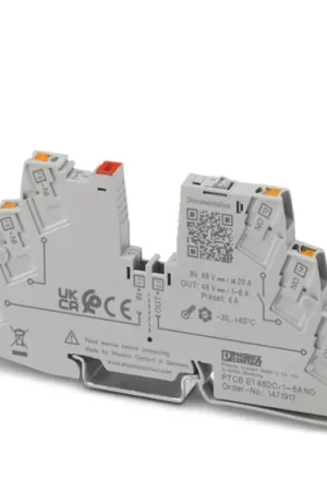 Interruptor automático electrónico Phoenix Contact 1471917, 1 → 6A, Carril DIN 48V PTCB E1, 1 canales Imprescindible (Must-Have)