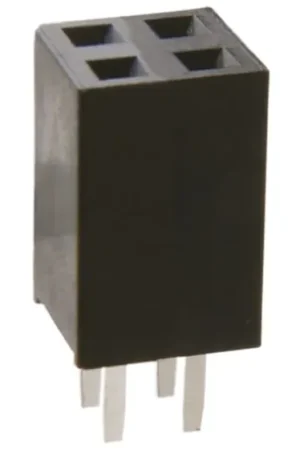 Conector hembra para PCB HARWIN, de 4 vías en 2 filas, paso 2.54mm, 12A, Montaje en orificio pasante, para soldar Comprar En Línea
