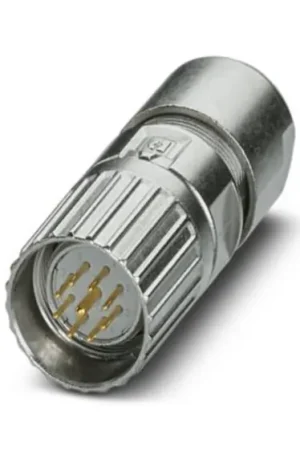 Stock Limitado Conector circular Phoenix Contact macho serie M23-09P1N8A80DU de 9 vías macho, montaje aéreo, IP66, IP68, IP69K