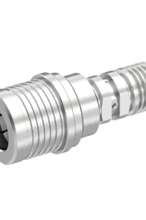 Edición Limitada Adaptador de RF Radiall R191911000 50Ω, Macho Recto QMA a Hembra SMA, 6GHz Bronce