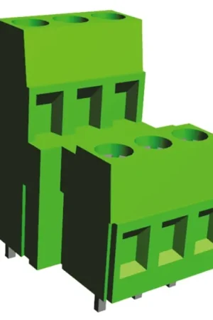Borne para PCB Hembra TE Connectivity de 3 vías en 2 filas, paso 2.5mm, 17.5A, de color Verde, montaje Montaje en Auténtico