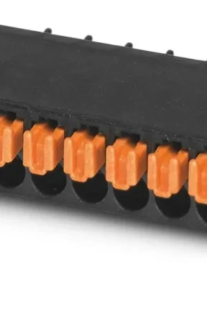A Buen Precio Borne para PCB Hembra Phoenix Contact de 4 vías, paso 2.54mm, 6A, de color Negro, terminación Mordaza de sujeción