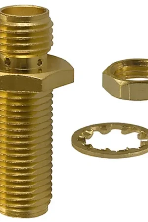 Nueva Colección Conector coaxial Cinch 142-0901-401, Hembra, Recto, Impedancia 50Ω, Montaje en Panel, Sí, 0 to 18GHz, Oro sobre níquel