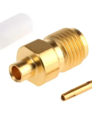 Conector coaxial Radiall R125222000W, Hembra, Recto, Impedancia 50Ω, Montaje de Cable, Terminación de Crimpado, 0 to No Te Lo Pierdas