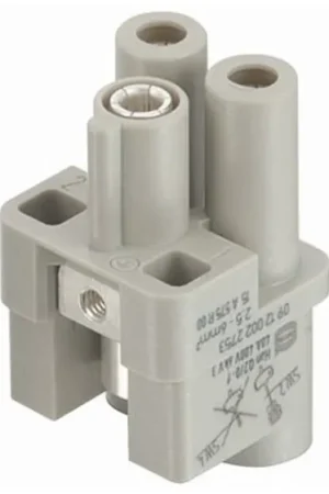 A Buen Precio Inserto de conector de potencia HARTING Hembra, serie Han Q, configuración 2P