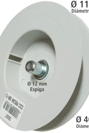 Stock Limitado Disco PVC Gris Persiana mini Ø116 mm con Espiga