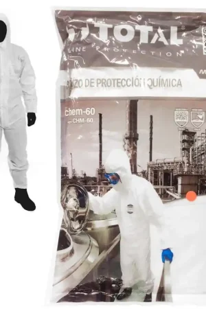 Traje Buzo de Protección Química Chem 60 Total Line Protection Mejor Calidad