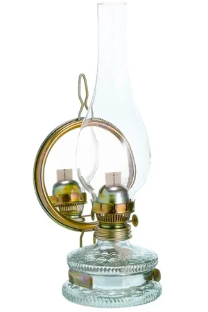 Promoción Lámpara de Keroseno Mars 11" con chimenea de vidrio y espejo reflector.