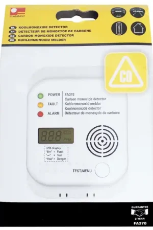 No Te Lo Pierdas Detector de Monóxido de carbono Flamingo con sensor óptico (FA370).