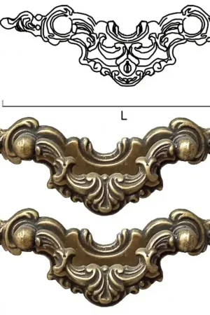 Tirador Asa muebles de madera ZAMAK 172B (Juego 2 unidades) Devolución Gratuita