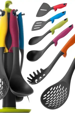 Juego 6 útiles de Cocina Nylon con soporte, IBILI 740500 Colorful Comprar En Línea