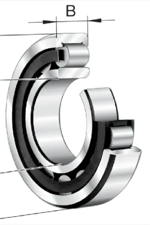 Lujoso Rodamiento de rodillos Cilíndrico FAG, Ø int. 40mm, Ø ext. 90mm, ancho 23mm