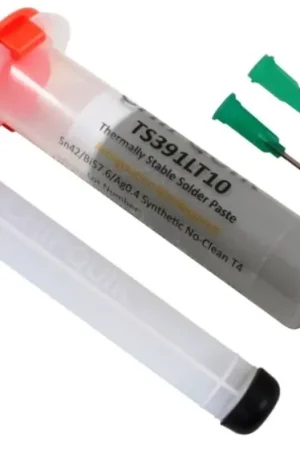 Pasta de soldadura CHIPQUIK TS391LT10 Thermally Stable Solder Paste, Jeringa de 35g, Libre de Plomo Profesional